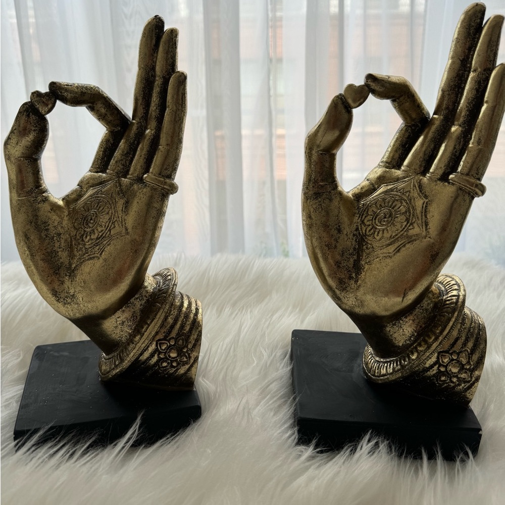 Gold Hand figurines